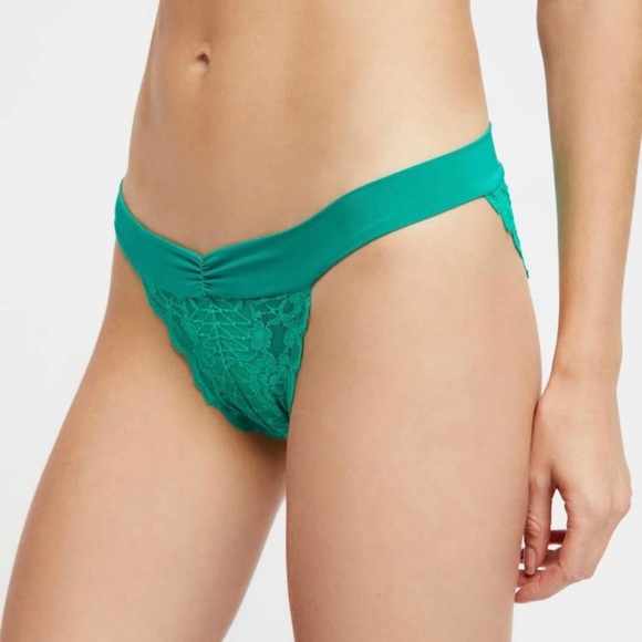 Free People | Pink & Green Lace Undie 2 Pc Bundle - Picture 15 of 15